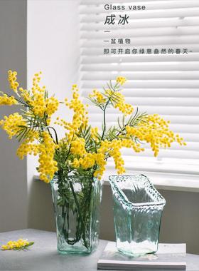 碧轩玻璃西班牙风格吹制透明玻璃 北欧客厅鲜花水培家居新款现货