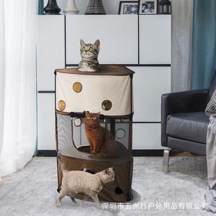 猫窝宠物架子猫笼猫爬架猫抓板猫屋猫狗宠物窝猫窝四季 通用