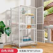 狗笼家用室内小中大型犬宠物狗笼子加粗加固带厕所分离可折叠厂家