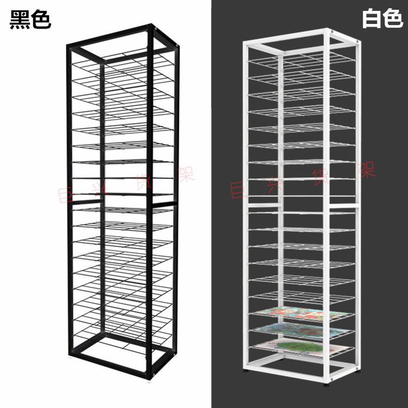 卡纸收纳架作品收纳架多层资料收纳展示架画室画纸陈列架纸架子