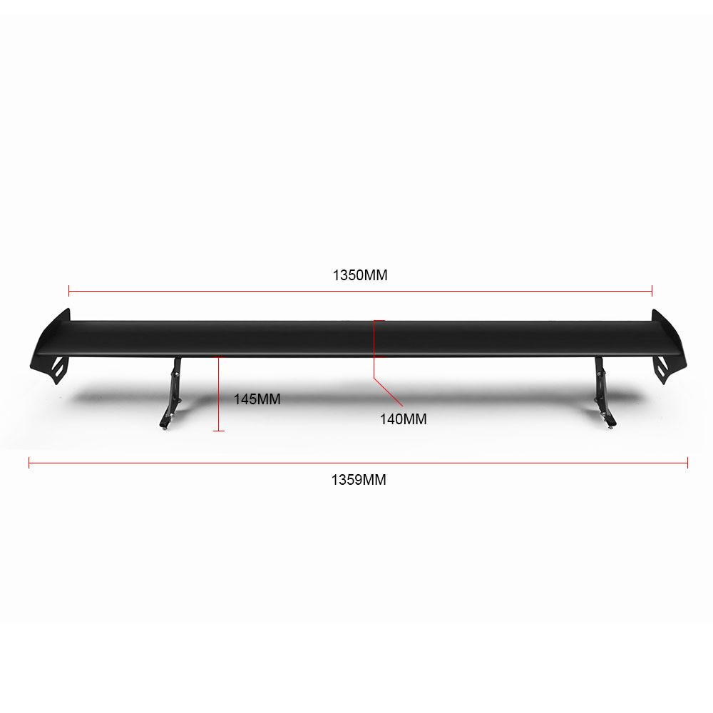 热销汽车通用轿车改装免打孔单层铝合金扰流板后备箱缝隙风翼尾翼