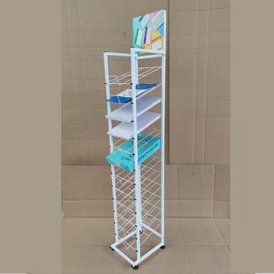 A4卡纸展示架本册架笔记本子小货架文具店展示用多层斜面