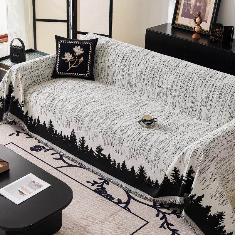 北欧简约沙发盖布防滑耐脏设计感沙发毯套罩四季通用防猫爪沙发巾