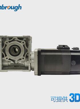 86蜗轮减速刹车无刷电机DC48V659W3000RPM减速比5-100