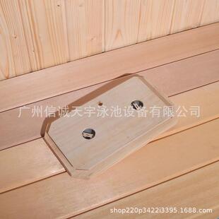 跨境热销桑拿房配件木质温湿度表温湿度计桑拿温湿度双表温湿度表