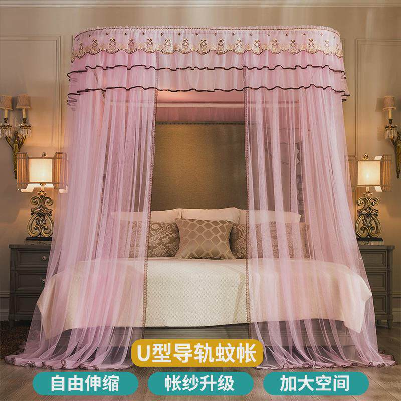 7l8ku型蚊帐2023新款宫廷公主风帐家用卧室落地文儿童加粗加厚欧
