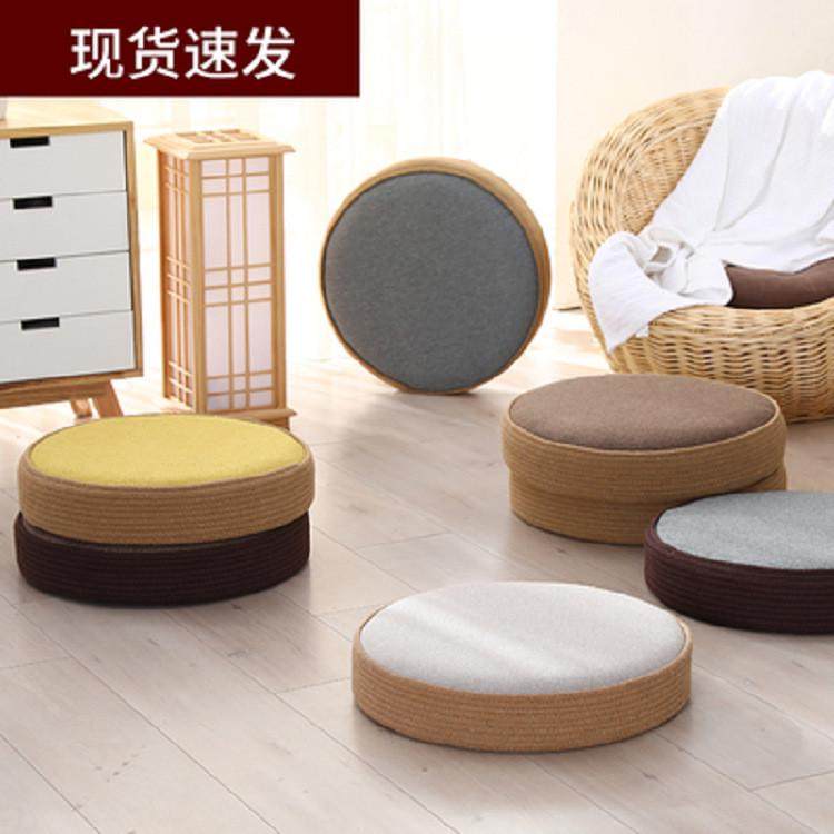 日式蒲团坐垫榻榻米垫子圆形布艺阳台窗垫地毯地板地上打坐禅修,橡塑材料及制品,亚克力管/有机玻璃管,淘宝优惠券,粉丝福利购,淘宝优惠卷