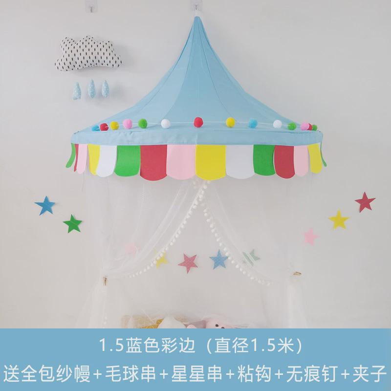 儿童帐篷室内幼儿园游戏屋吊顶半月圆挂墙读书角装饰布置床头挂汗