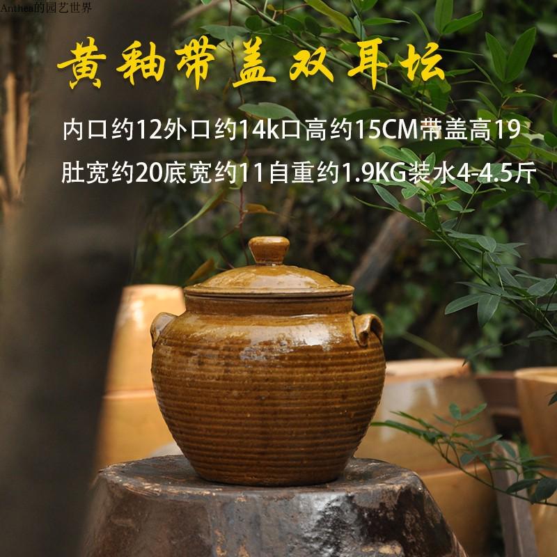 46n土甜酒储物罐带盖土罐子猪油老式茶油收纳自酿陶中式复古送礼