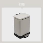 厨房不锈钢垃圾桶方形脚踏式 翻盖家用客厅大号垃圾收纳箱办公室创