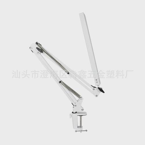 调节带夹子护眼折叠双头台灯三/五色led台灯阅读美容维修冷光灯