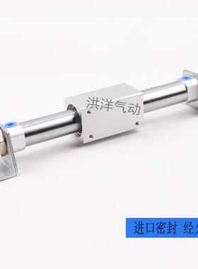 磁偶式气缸杆无cy1b20/cy3b25/32-100-200-300-400rms20x20x25x40