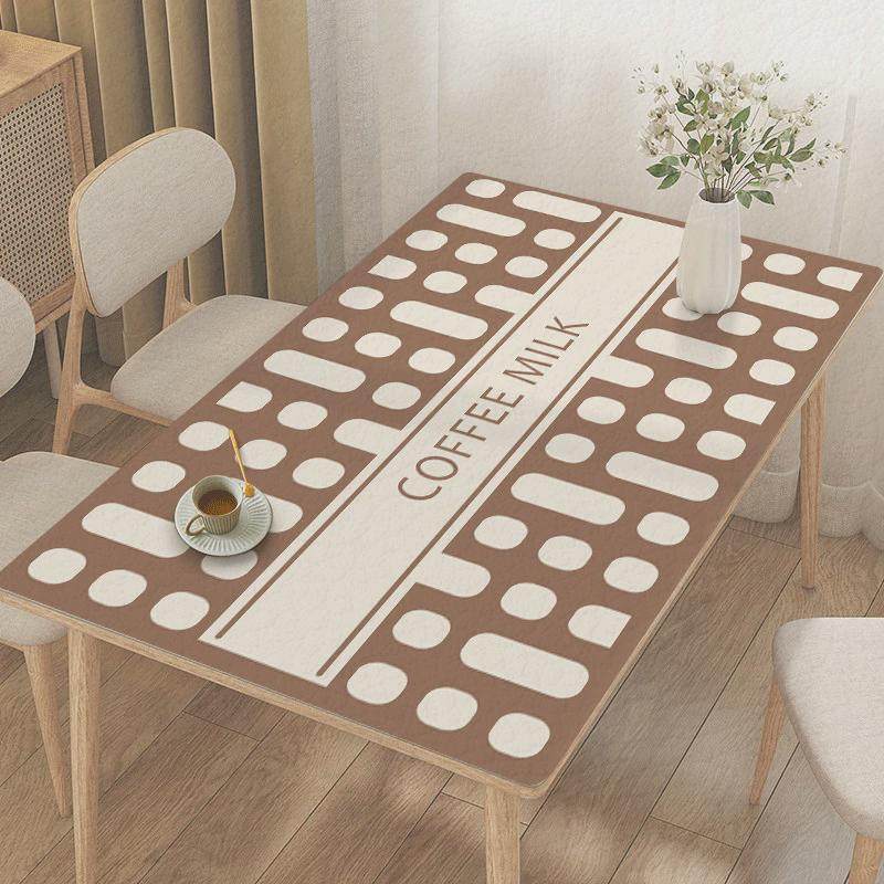 复古皮革桌垫家用电视柜茶几电脑桌垫免洗防油pvc桌垫加厚桌布