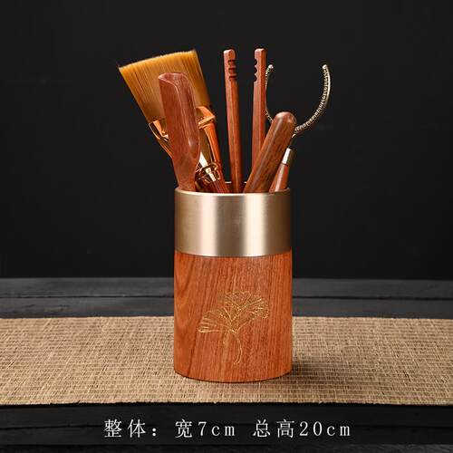 大全实木茶道六君子套装功夫茶具配件新款茶桌茶台泡茶工具茶刀