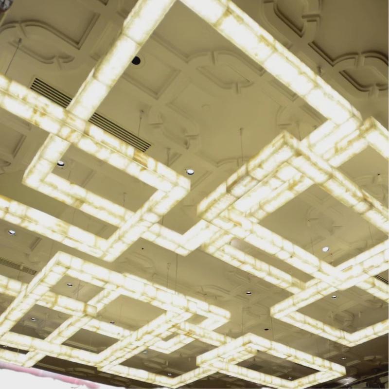 大型酒店宴会厅水晶吸顶灯灯具别墅会所商场非标定制大堂源头厂家