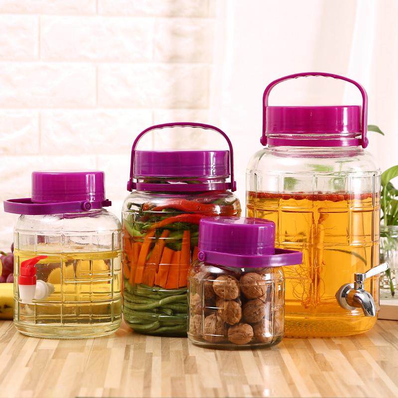 酿酒泡酒玻璃瓶带盖杨梅酒瓶斤酵素罐咸菜泡菜坛子密封罐酒坛子,家居饰品,储物罐,淘宝优惠券,粉丝福利购,淘宝优惠卷