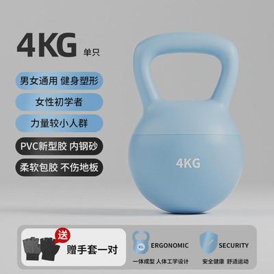 软壶铃女士哑铃健身器材家用男士深塑形运动蹲翘臀神器提壶新款