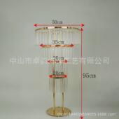 婚庆桌花器亚克力花架婚礼舞台签到处铁艺花架路引装 饰摆件