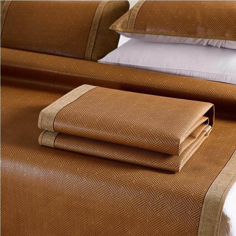 2v06凉席订制任意尺寸榻榻米定做冰藤席120x150x180x190x200x25 - 实物图