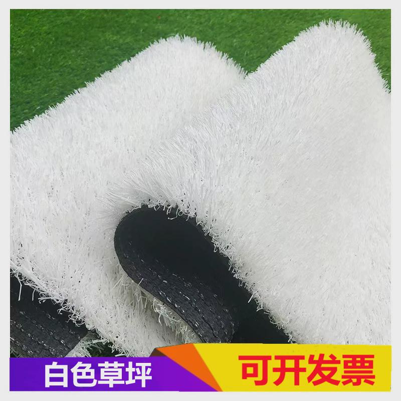 白色草坪健身房仿真草坪垫子假草皮人造绿色草地毯幼儿园人工草坪