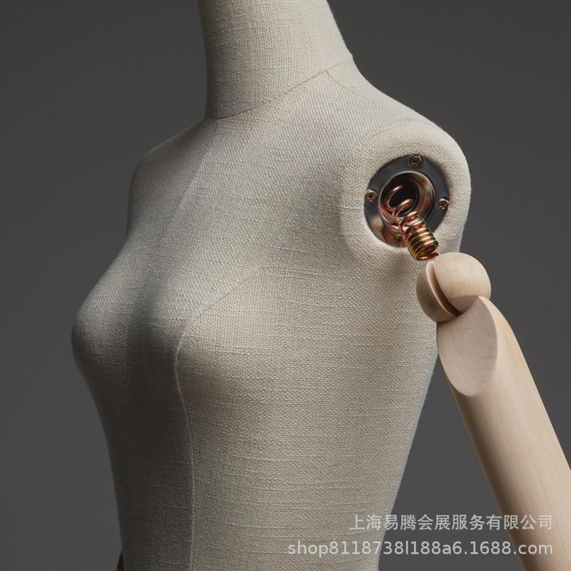 黑色长脖子模特女全身模特架子展示架橱窗假人偶模型女全身半身