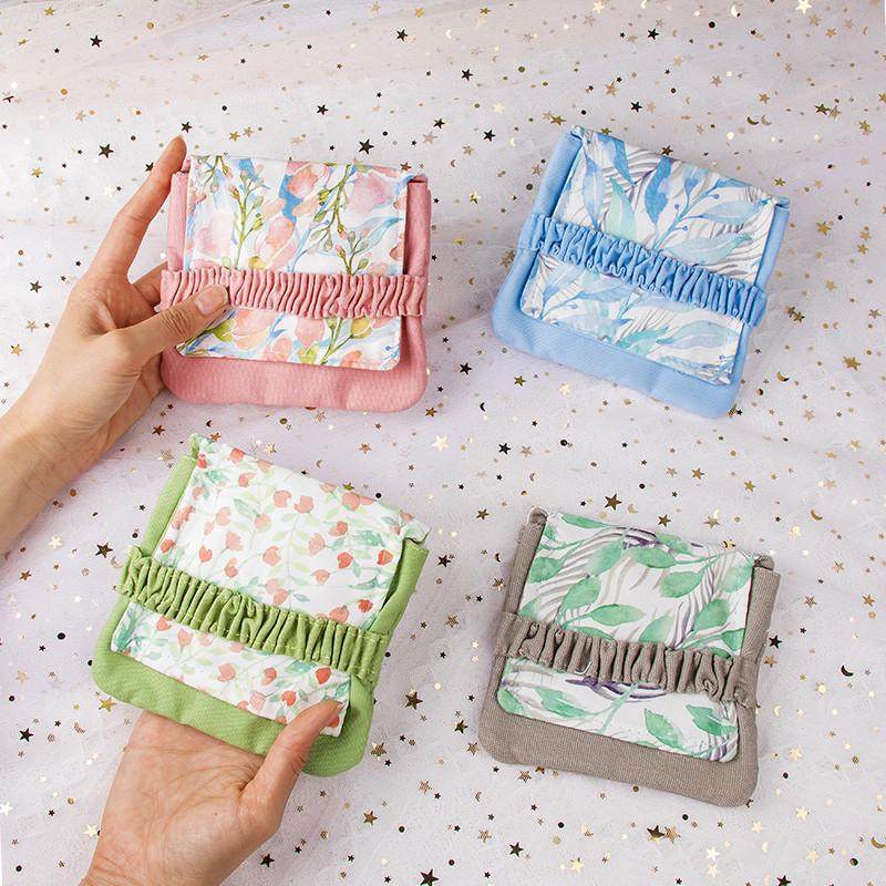 姨妈巾收纳包小巧便携布艺学生日系放装卫生m巾随身少女月事小包,收纳整理,卫生巾收纳包,淘宝优惠券,粉丝福利购,淘宝优惠卷