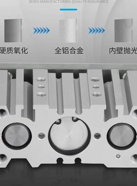 三轴带三杆导杆气缸mgpm12x16x20x25/32/40/50/63-10x20x30-40-50