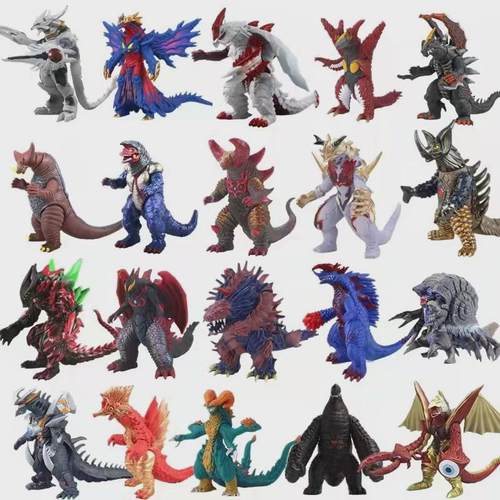 大怪兽软胶模型玩具玛伽大蛇巴萨终极贝利亚融合奇美拉哥斯拉