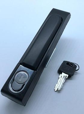 ms834-2黑平面锁，生门锁电柜门锁，开关柜久，机箱机柜锁