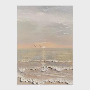 饰画沙发背景墙落地风简约现代抽象肌理玄关 手绘油画奶油画客厅装