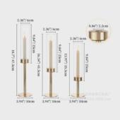 餐桌防风铁艺烛台酒店烛光晚餐婚礼聚会活动派对餐桌装 饰摆件烛台