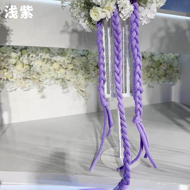 婚庆场景布置道具公主影装饰吊顶彩辫橱窗梦幻棚摄影道具彩色辫