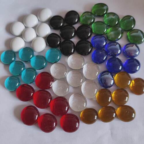 100Pcs Orange Marbles Aquarium Pebbles Vase Filler Marble