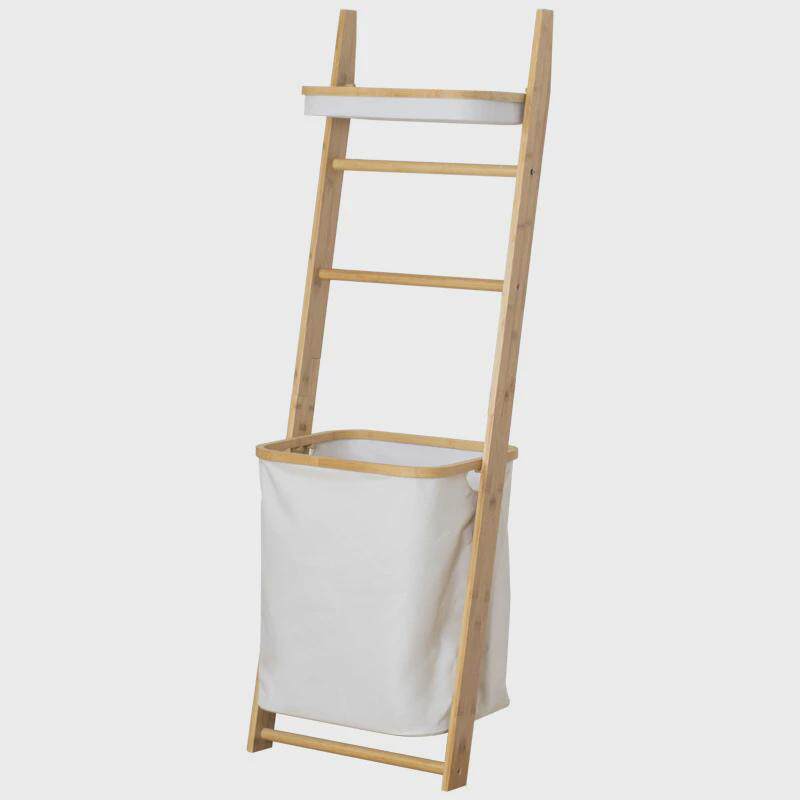 置物架多功能落地脏衣篓家居多层挂篮收纳篮楠竹材质收纳筐框,收纳整理,橱柜收纳筐,淘宝优惠券,粉丝福利购,淘宝优惠卷