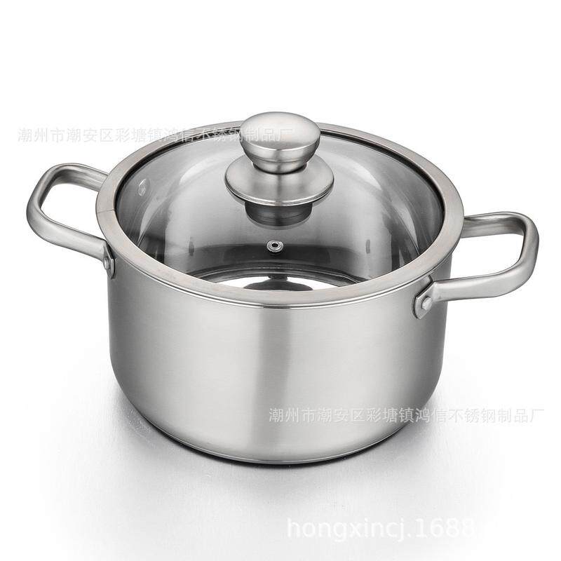 304不锈钢汤锅蒸锅加厚复奶锅家用辅食底熬汤煮粥二层三层蒸笼锅