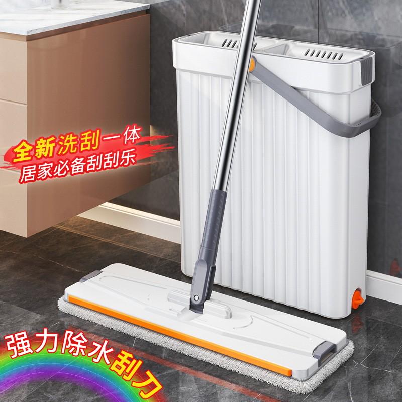 免手洗拖把家用一拖净平板地