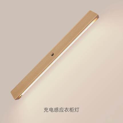 木质感应酒柜灯移动照明小夜灯led家用充电衣柜灯玄关灯氛围灯