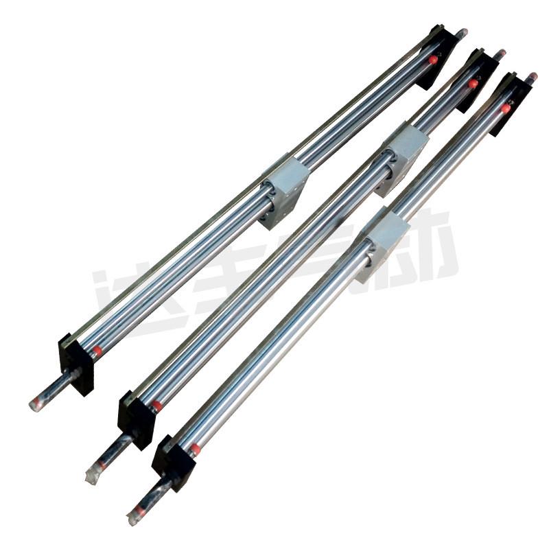 批量生产Φ20双导杆型qgcw系列磁性外部活塞杆气缸无无泄露