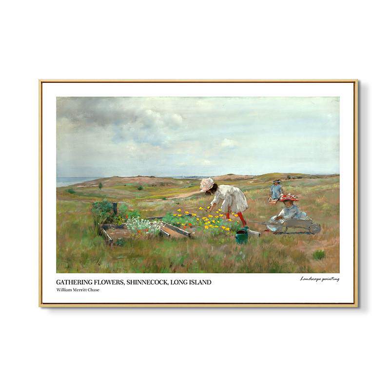 风景名画电表箱装饰画客厅现代艺术轻奢莫奈电闸盒油画配电箱