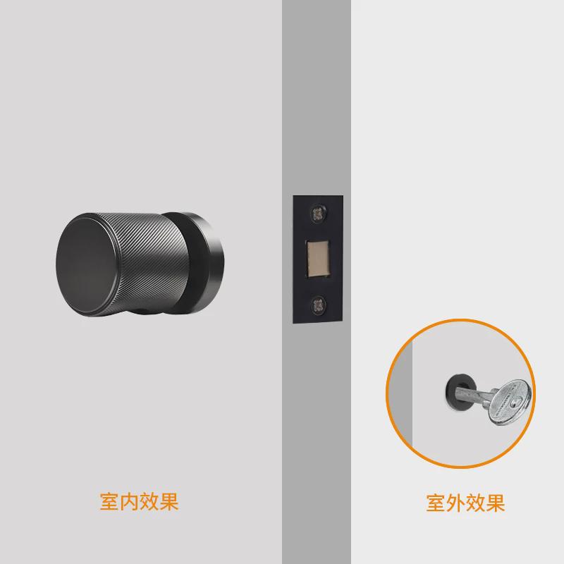 舌磁吸斜家用门锁锁体儿童安全锁拉手防盗门房门锁反锁防撞锁门把
