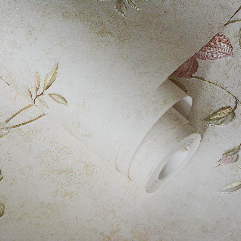 素雅墙纸现代简约欧式无纺布家用客厅背景翻新墙贴纸卧室墙纸壁纸