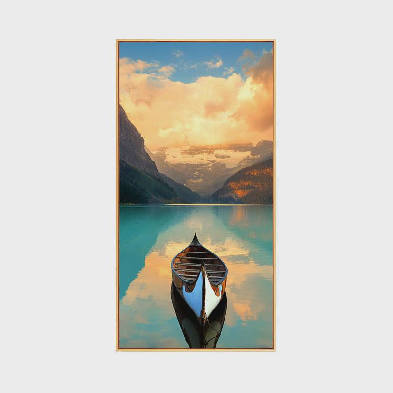 龙匠玄关装饰画竖版过道北欧风格壁画简欧走廊客厅大尺寸挂画