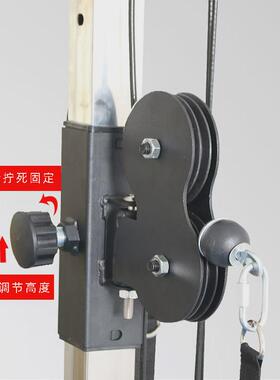 多功能墙体飞鸟综合训练器高位下拉背肩夹胸三头肌家用健身器材