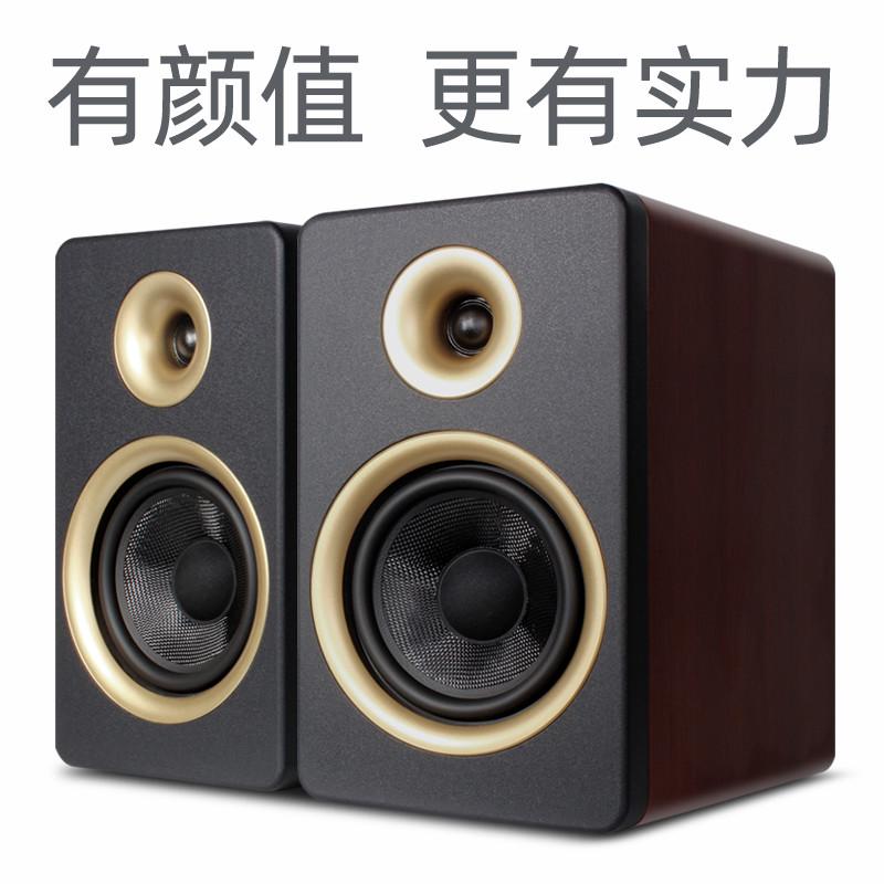 无源音箱HIFI书架音箱一对重低音发烧级6.5寸高保真桌面家用木质