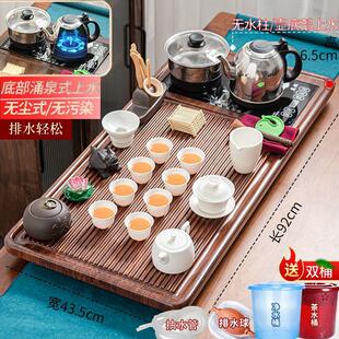 高档全自动一体茶具套装家用实木茶盘茶台紫砂杯懒人整套泡茶壶杯