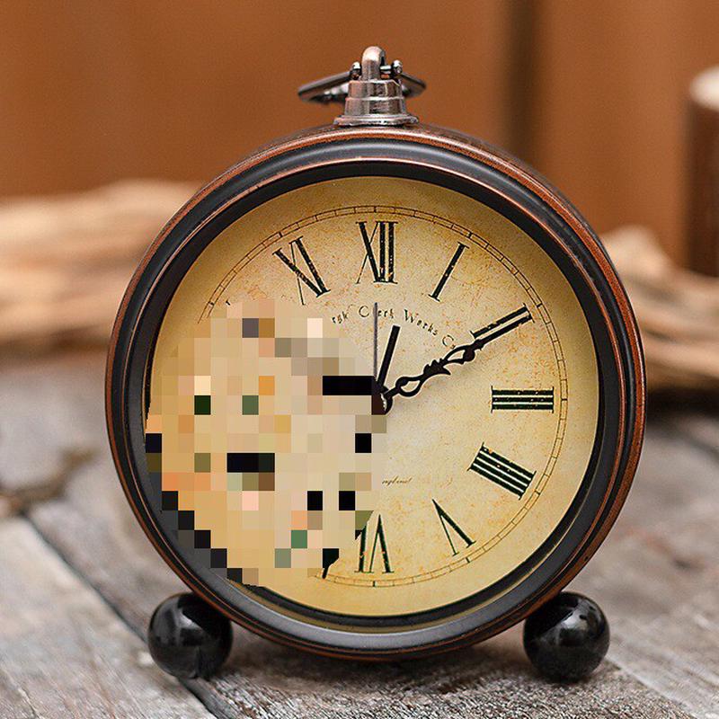 静音金属大儿童简约电子复古小闹钟卡通钟表数字时钟学生床头创意