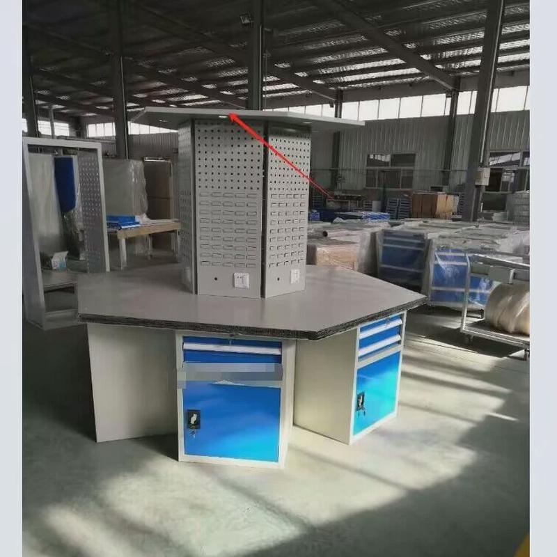 台工作台技校实训六工位钳工六边工厂直销六工位操作台六角钳工台