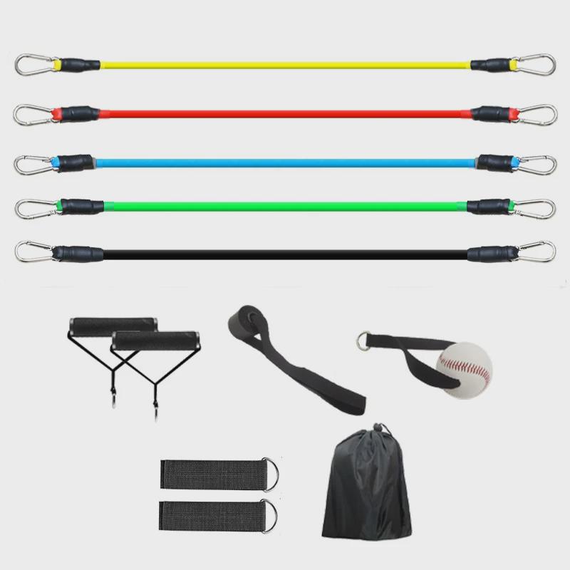 棒球阻力训练器多功能拉力器带组合拉力绳健身扩胸臂力投掷臂套装