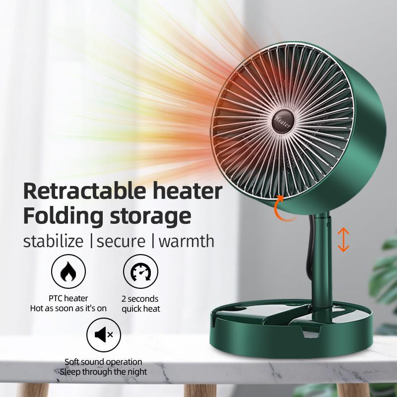 PTC hot air heater速热取暖器立式桌面小型折叠伸缩暖风机