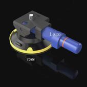 热销3inch3 75mm云台橡胶无痕真空手泵吸盘小型吸盘